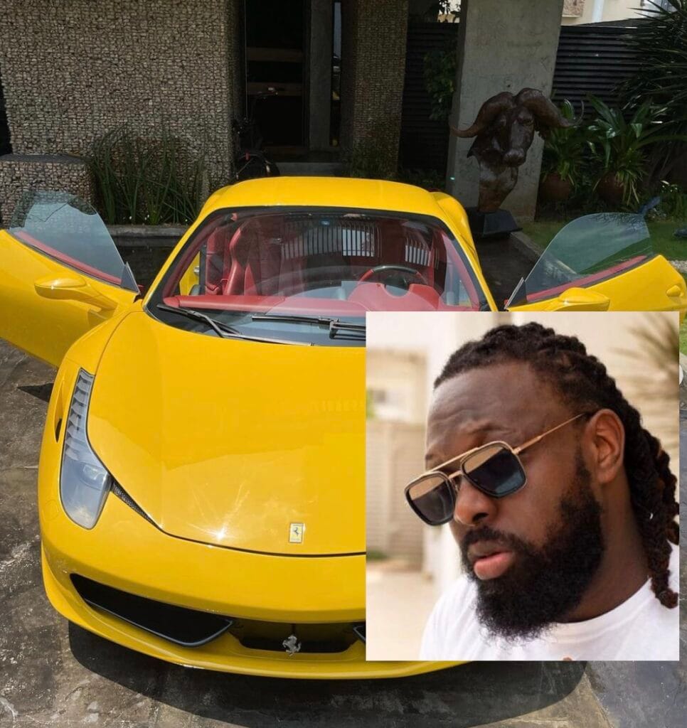 Timaya Acquire a brand new Ferrari sports car