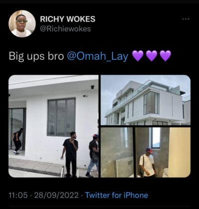 Omah Lay Acquires New Mansion