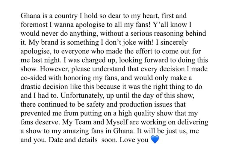 Wizkid reveals why he failed to show up for Ghana show
