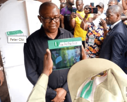 Peter Obi Wins One Of Many Polling Items Inside Aso Rock