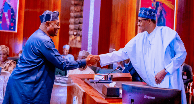 Buhari swears in former IGP Solomon Arase as a new PSC chairman