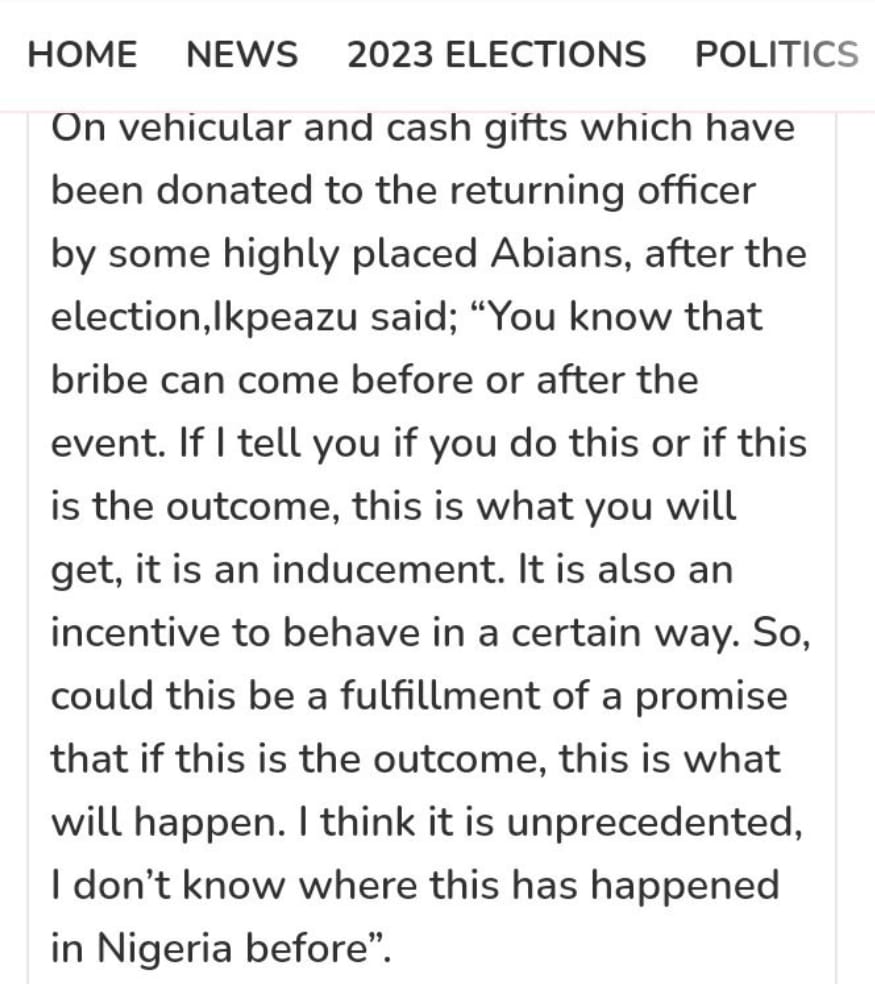 JUST IN: Okezie Ikpeazu Reacts to Nnenna Oti Receiving a vehicle Reward 47 JUST IN: Okezie Ikpeazu Reacts to Nnenna Oti Receiving a vehicle Reward