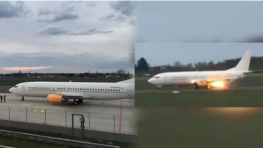 Airplane Carrying Arsenal Players Bursts Into Flame