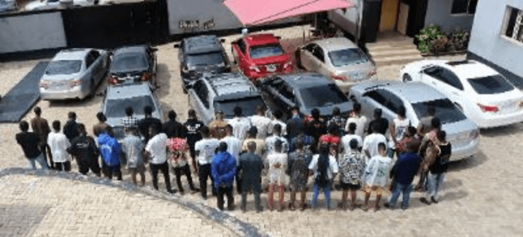 EFCC smashes 44 suspected web fraudsters, recovers 10 exotic vehicles