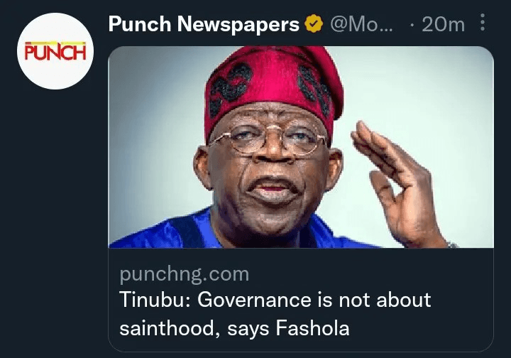 Governance isn't about sainthood - Fashola, APC Chairman slumps, dies in Delta