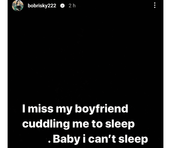 I Miss My Boyfriend Cuddling Me To Sleep, I Can't Sleep" Cross-dresser, Bobrisky Says
