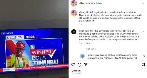 Son of DSS DG - Tinubu Is The Legally Elected President. If Peter Obi Likes Let Him Go to Heaven, Heaven Will Send Him Back