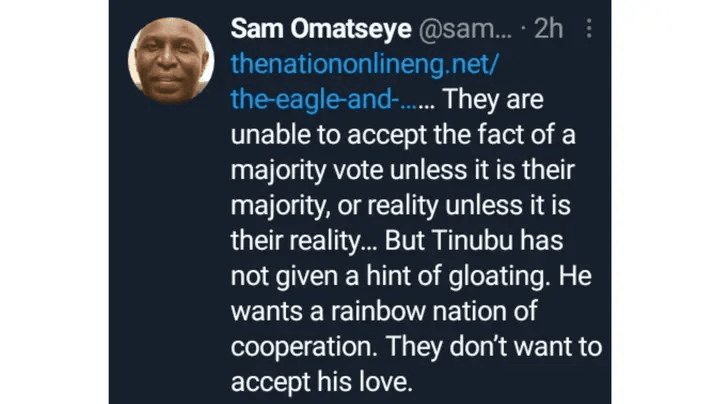 They Are Unable To Settle for The Truth Of A Majority Vote Until It Is Their Majority — Sam Omatseye