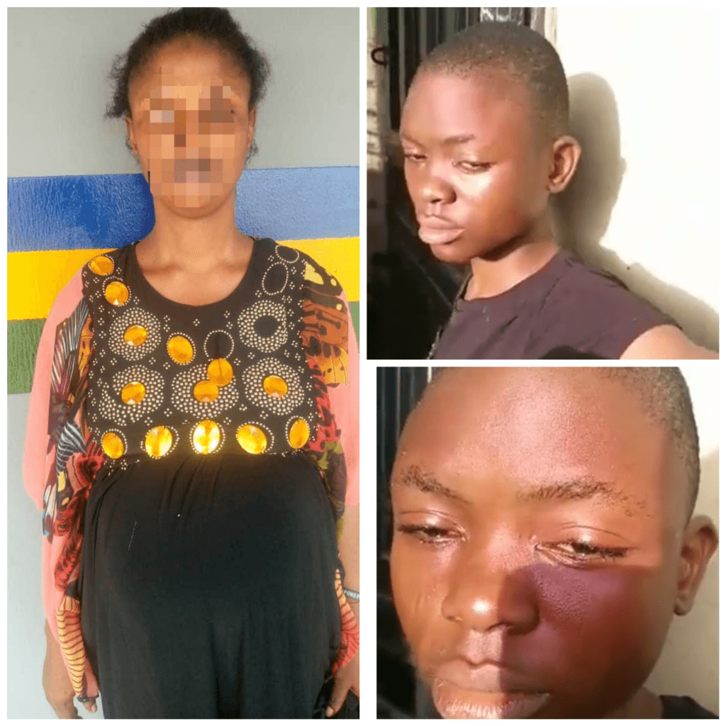 Police arrest pregnant woman for cutting her teenage maid with knife in Lagos (video)