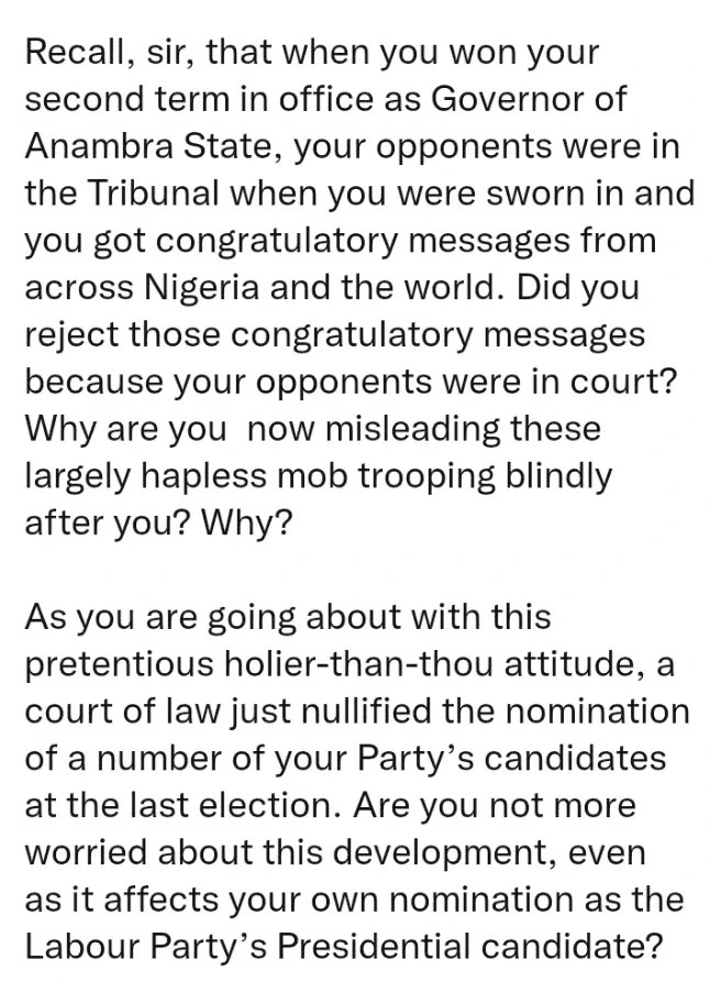 Festus Keyamo Sends A Message To Peter Obi Few Days To Inauguration