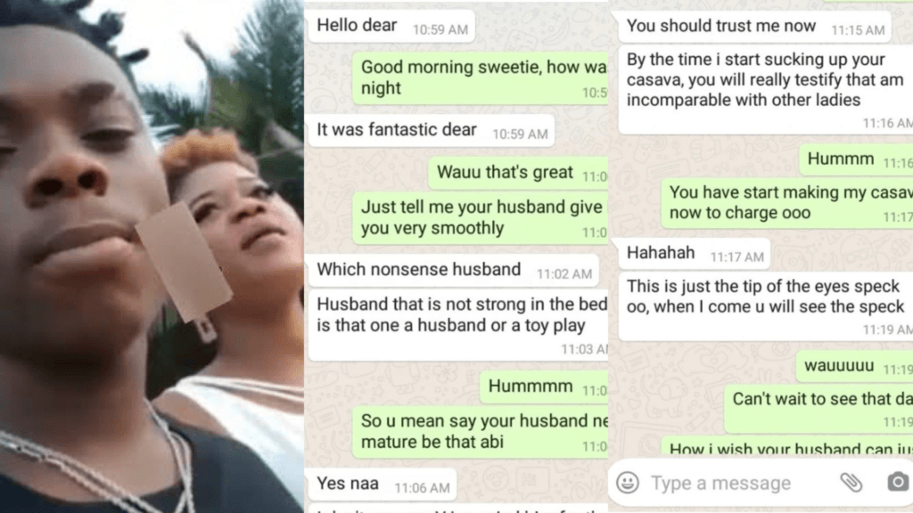 Nigerian Man Left In Tears After seeing His wife’s chat with her boss (Screenshots)
