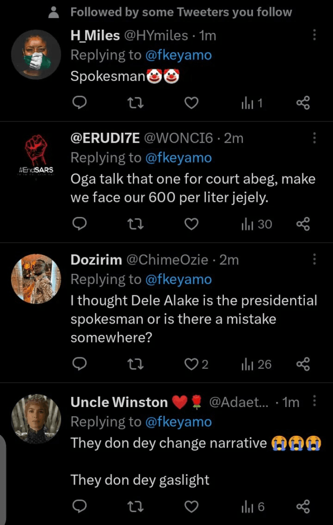 Fuel Subsidy: Reactions Trail As Keyamo's Tweet After Tinubu's Statement