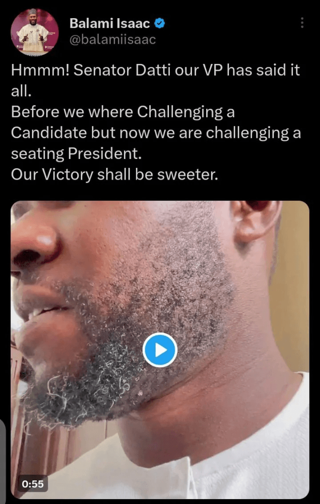 We Were Challenging A Candidate Before But Now We Are Challenging A Sitting President – Datti Baba Ahmed