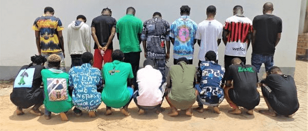 Breaking: 18 Suspected Internet Fraudsters Cracked In Enugu