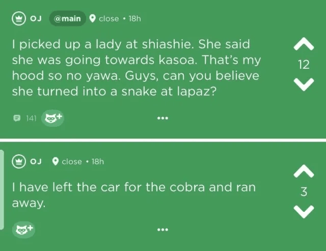 “Hookup girl I picked turned into a giant snake inside my car” – Nigerian Man shocking video