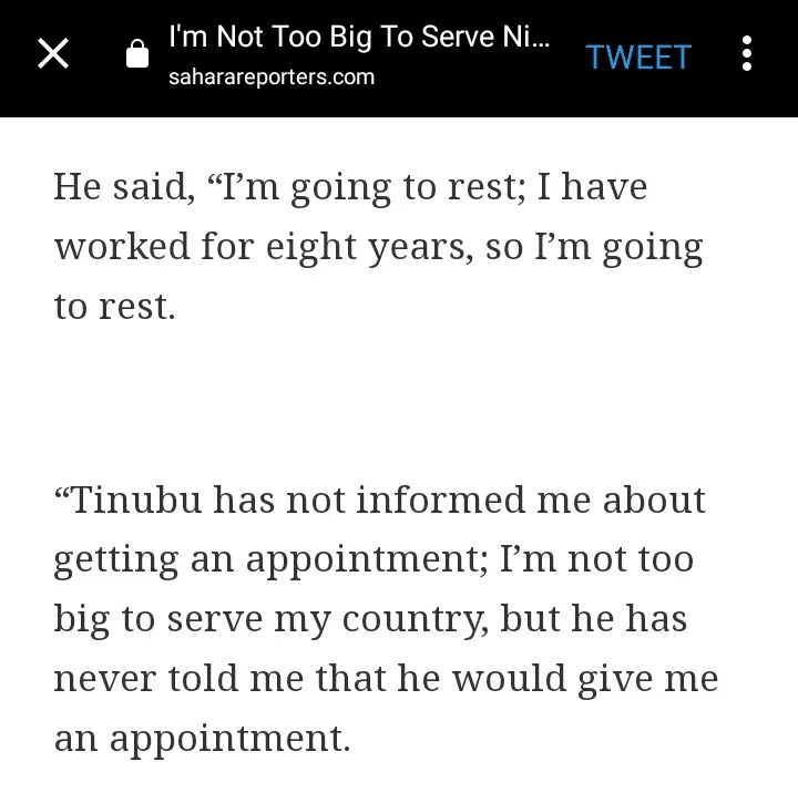 President Tinubu Has Not Offered Me Any Appointment - Ex Gov, Nyeson Wike Reveals