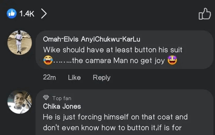 Nigerians on Twitter React To Wike's Dressing During His Visit To Aso Rock To Meet President Tinubu