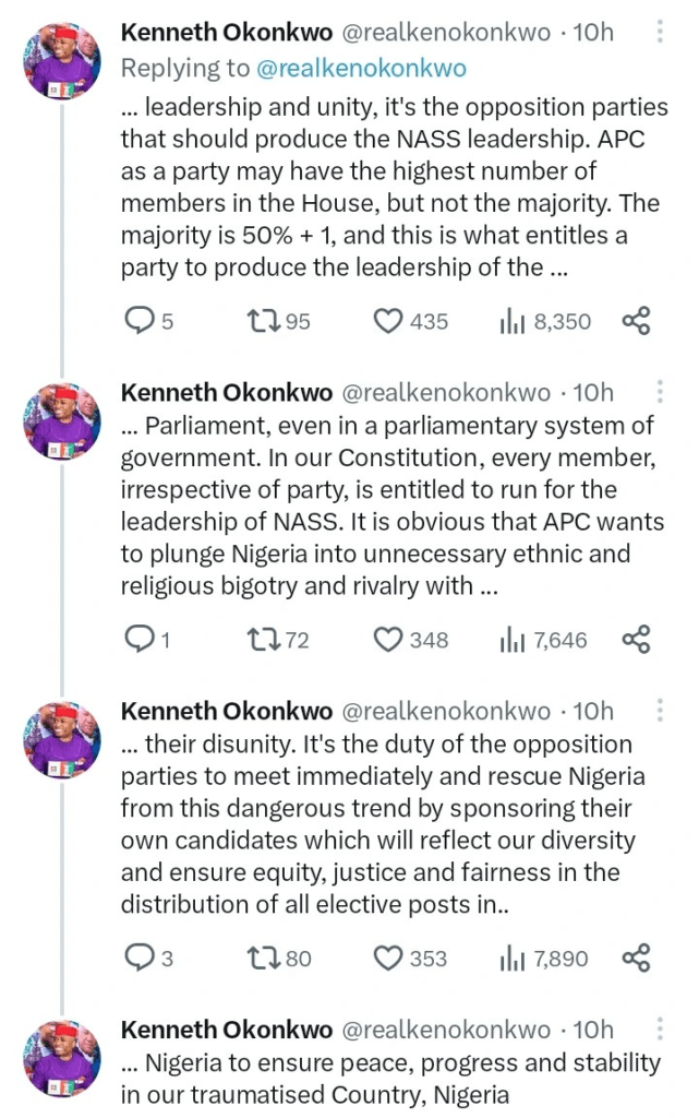 Kenneth Okonkwo: APC's Actions Could Plunge Nigeria Into Unnecessary Ethnic and Religious Rivalry