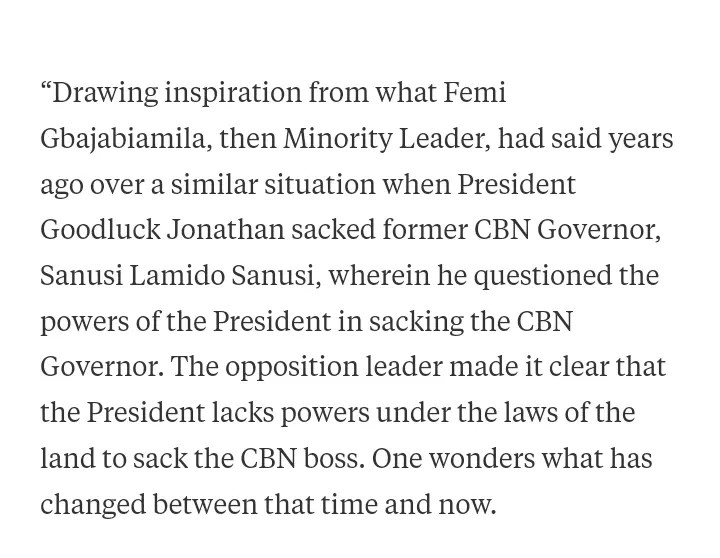 Gbajabiamila Told Jonathan He Can't Sack Sanusi Lamido But Sees Nothing Wrong In Emefiele's Sack – LP