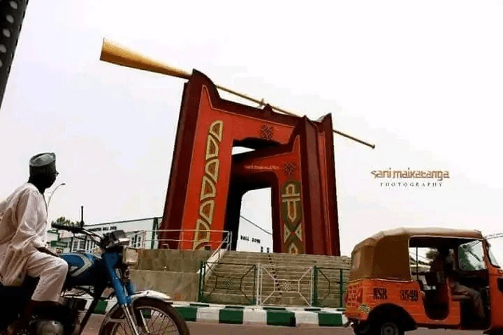 Kano Governor: Abba Yusuf Demolishes Roundabout Built by Ganduje (Picture)