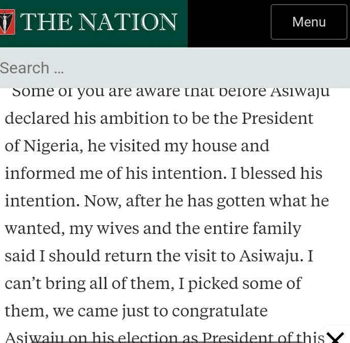Yakasai Visits Tinubu After Family Urges Him to Congratulate New President