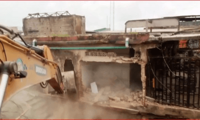 Breaking: Lagos Government Demolishes 17 Distressed Buildings At Alaba International Market
