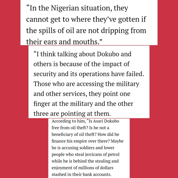 Maj. Gen. Haruna Refutes Asari Dokubo's Claims of Military Involvement in Oil Theft