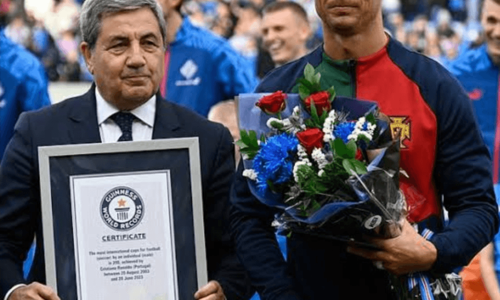Christiano Ronaldo Wins Guinness World Record, Becomes First Men’s Player To Participate In 200 International Cup