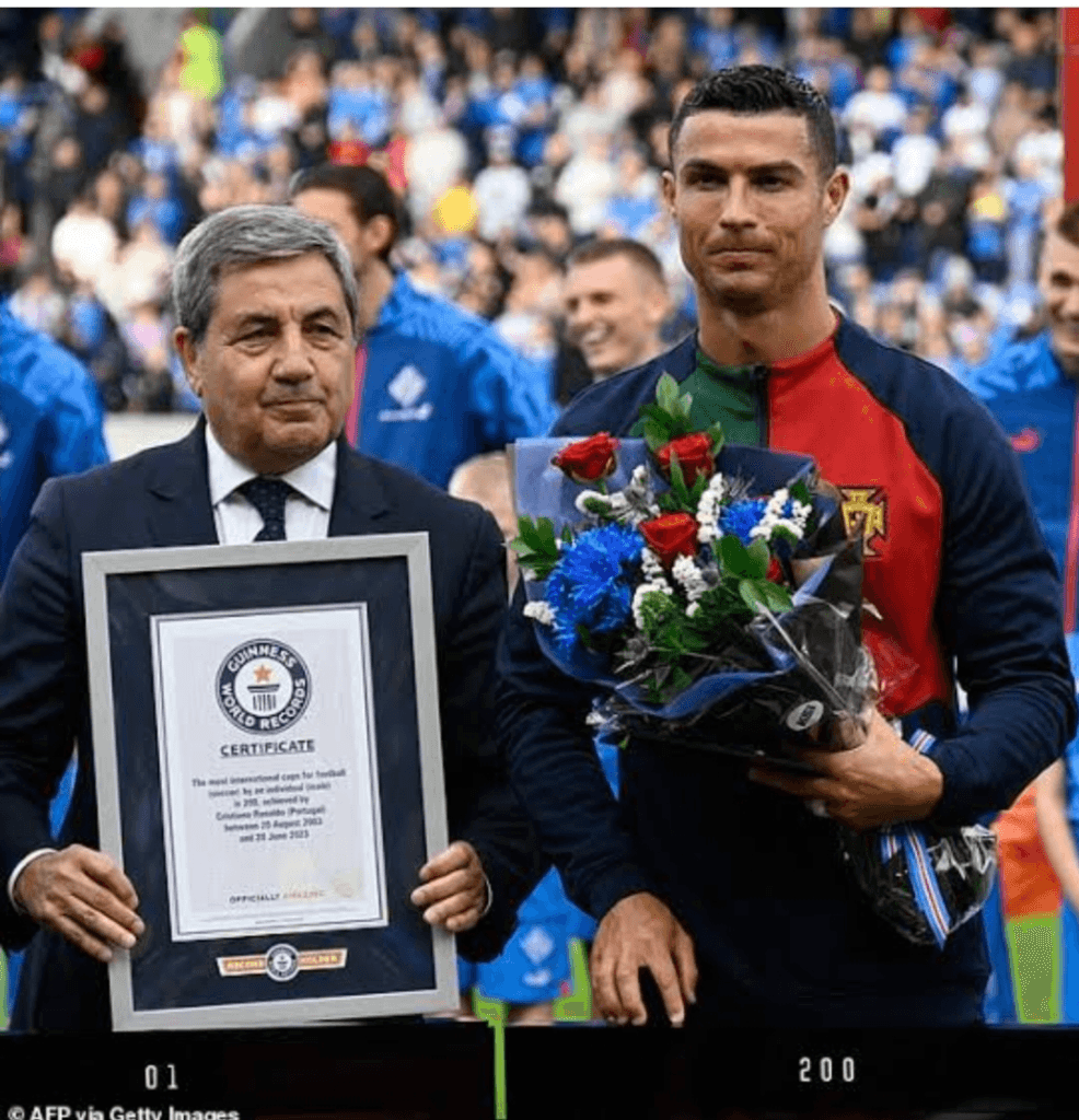 Christiano Ronaldo Wins Guinness World Record, Becomes First Men’s Player To Participate In 200 International Cup 46 Christiano Ronaldo Wins Guinness World Record, Becomes First Men’s Player To Participate In 200 International Cup