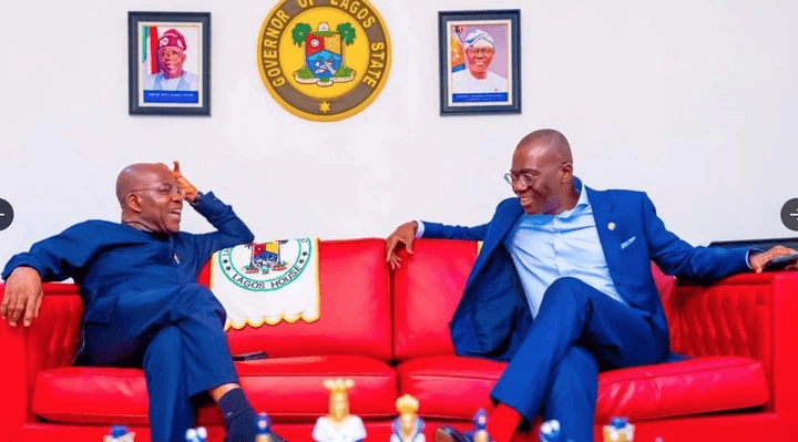 Alex Otti And Sanwo-Olu Meet In Lagos, Photos Released
