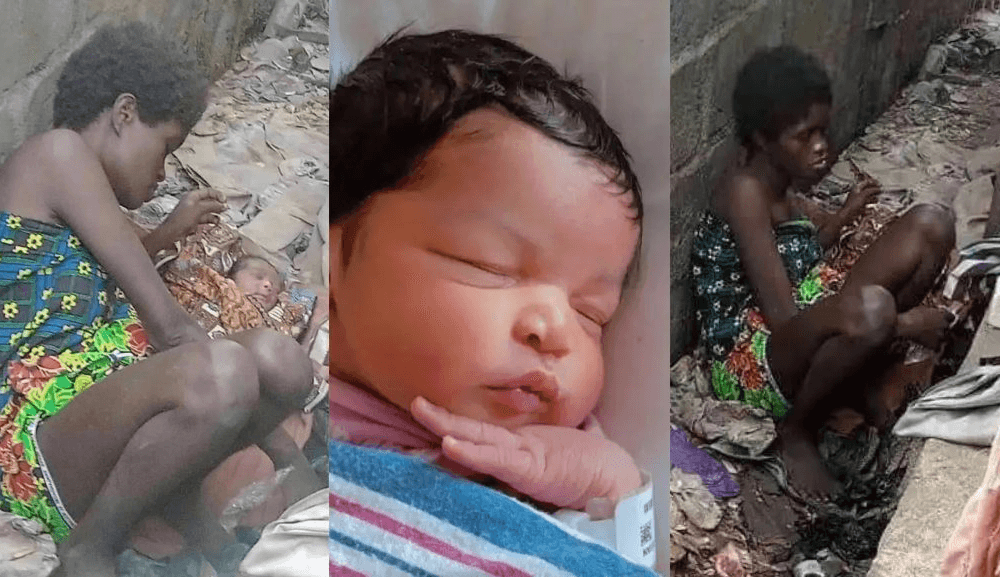 Unbelievable!!! This Mad Woman Miraculously Delivered A Beautiful Bouncing Baby This Morning (Photos)