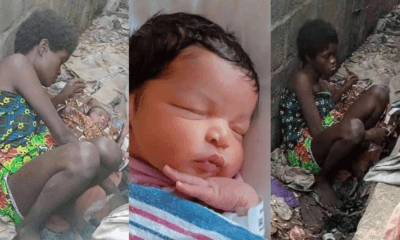 Unbelievable!!! This Mad Woman Miraculously Delivered A Beautiful Bouncing Baby This Morning (Photos)
