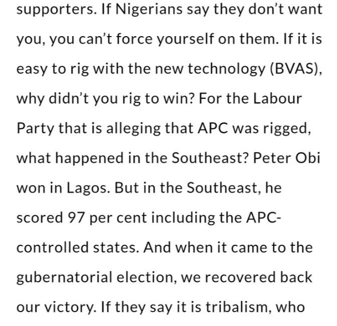 Election Tribunal: If Nigerians Say They Don't Want You, You Can't Force Yourself On Them – Ajomale