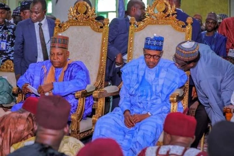 1690055945 51 Moment Buhari Shettima others stormed Maiduguri for marriage of Gov