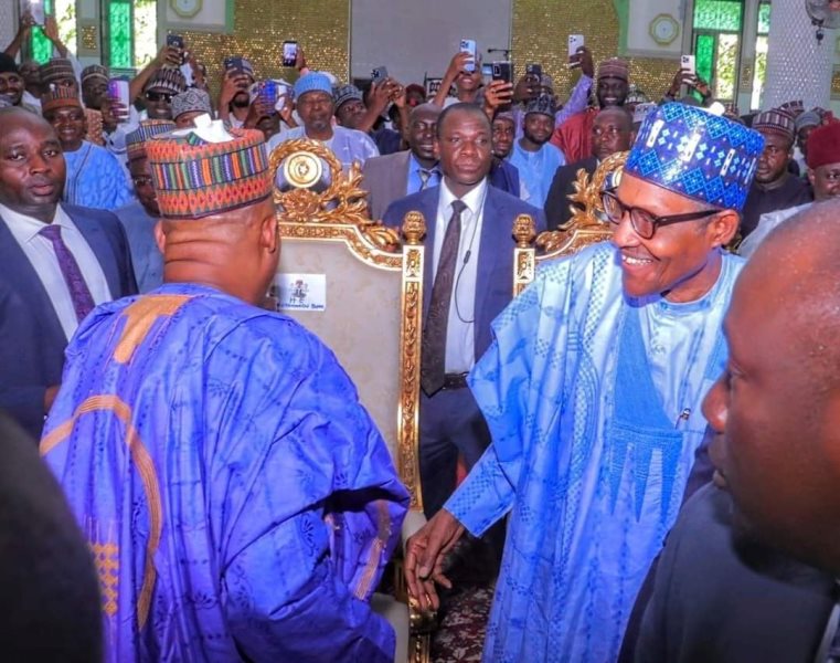 Moment Buhari, Shettima, others stormed Maiduguri for marriage of Gov. Zulum’s son