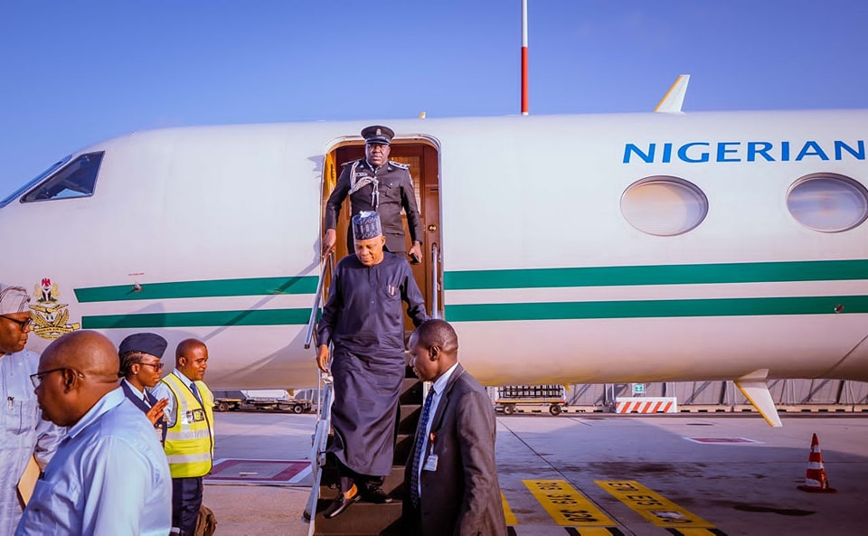 Photos: VP Shettima arrives Rome for UN Food Systems Summit