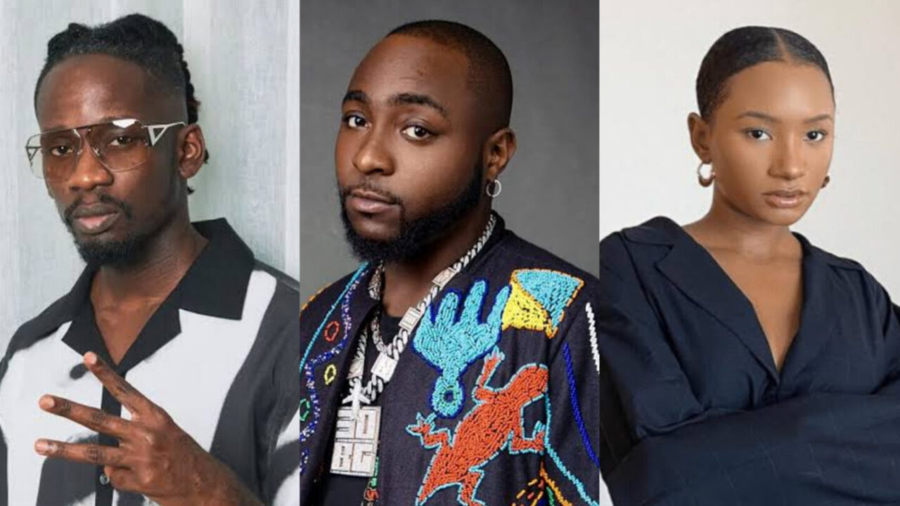 Davido reacts to Mr Eazi and Temi Otedola doing the
