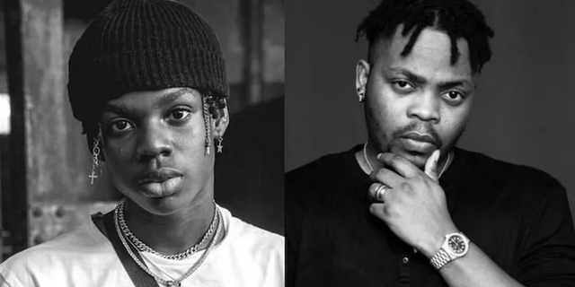 Fans react as Olamide confirms collaboration with Rema on album