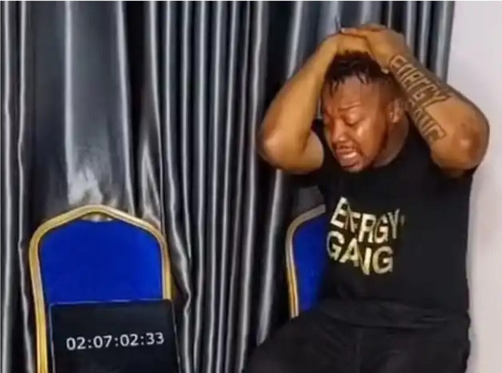 Nigerian man goes blind while trying to achieve the Guinness Record for 7 days straight Cry-a-thon