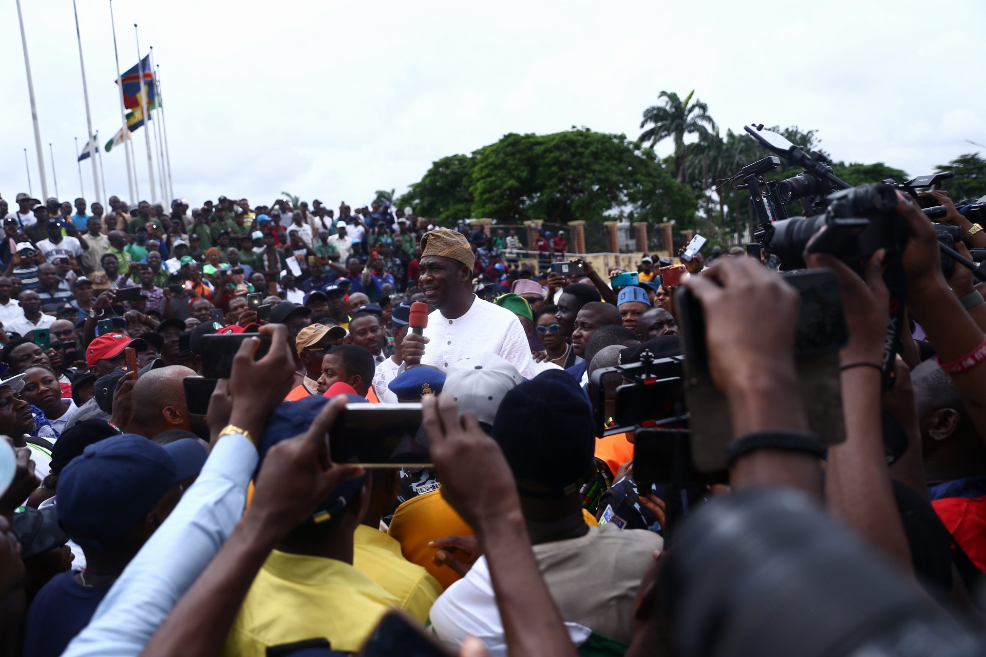 1690990168 172 Photos as NLC protests removal of fuel subsidies in Lagos