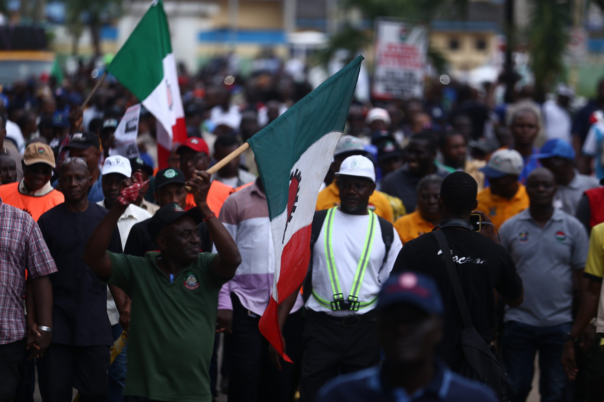 1690990168 734 Photos as NLC protests removal of fuel subsidies in Lagos