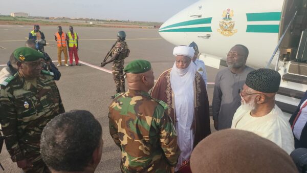 1691088981 102 PHOTOS ECOWAS Delegation Arrives In Niger Meets Coup Leaders