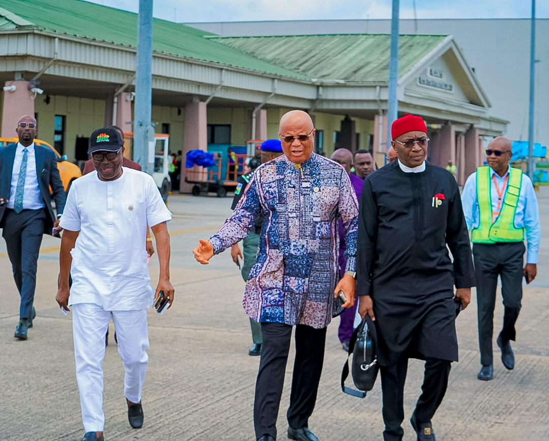 1692210844 619 PHOTOS Akwa Ibom Gov Opts for non VIP treatment at Airport