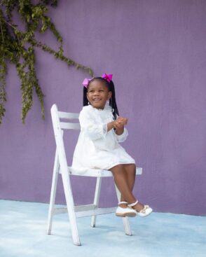 Patoranking shares pictures with his daughters