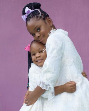Patoranking shares pictures with his daughters