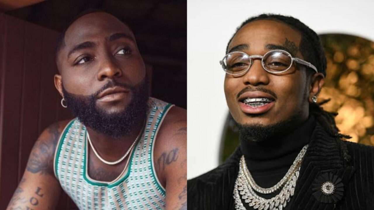 Quavo of Migos reacts to Davidos Unavailable challenge