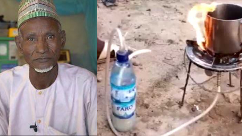 “Unbelievable” – 67-Year-Old Nigerian Man Invents Stove that Uses only Water to Cook (Video)