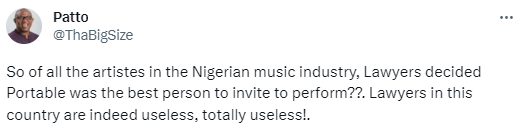 Reactions Trail as Portable performs at Nigerian Bar Association's (NBA) conference party (videos)
