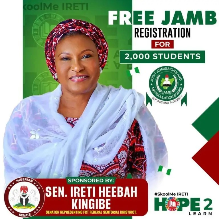 Senator Ireti of FCT Provides Complimentary JAMB Forms for Underprivileged Students 46 Senator Ireti of FCT Provides Complimentary JAMB Forms for Underprivileged Students