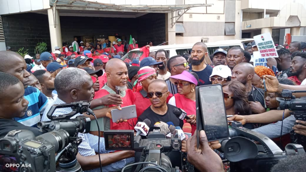 NLC Protesters Descend on National Assembly, Present State Demands